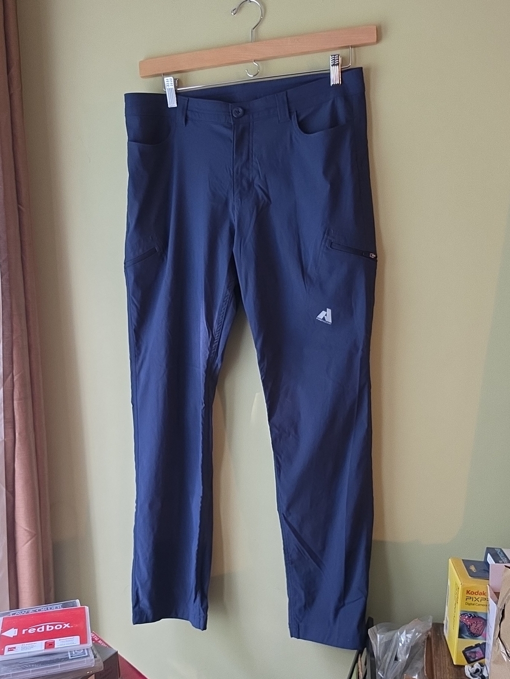 Eddie Bauer Navy Straight-Leg Outdoor Pants